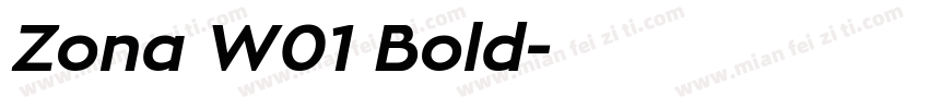 Zona W01 Bold字体转换